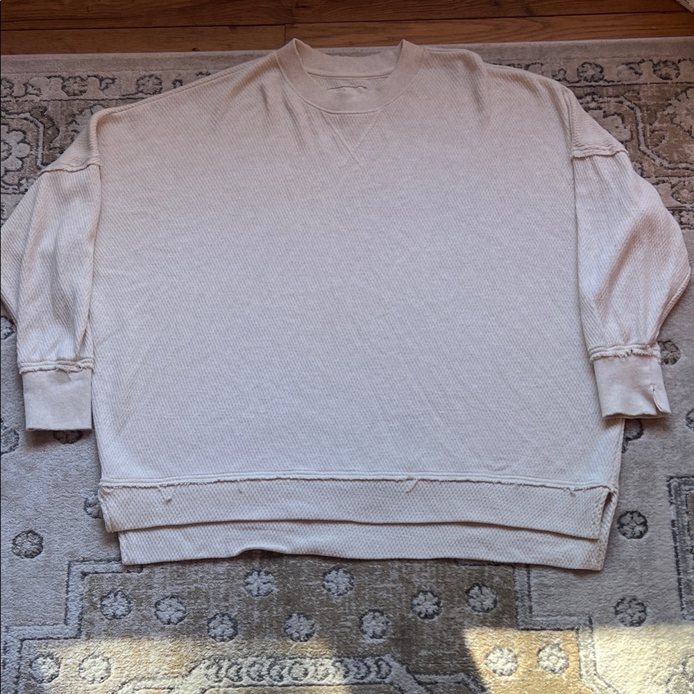 Women’s Cream Waffle Knit